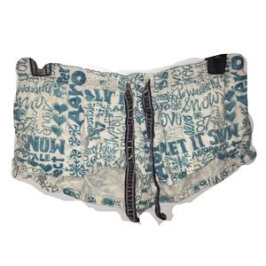 AEROPOSTALE blue & white night shorts